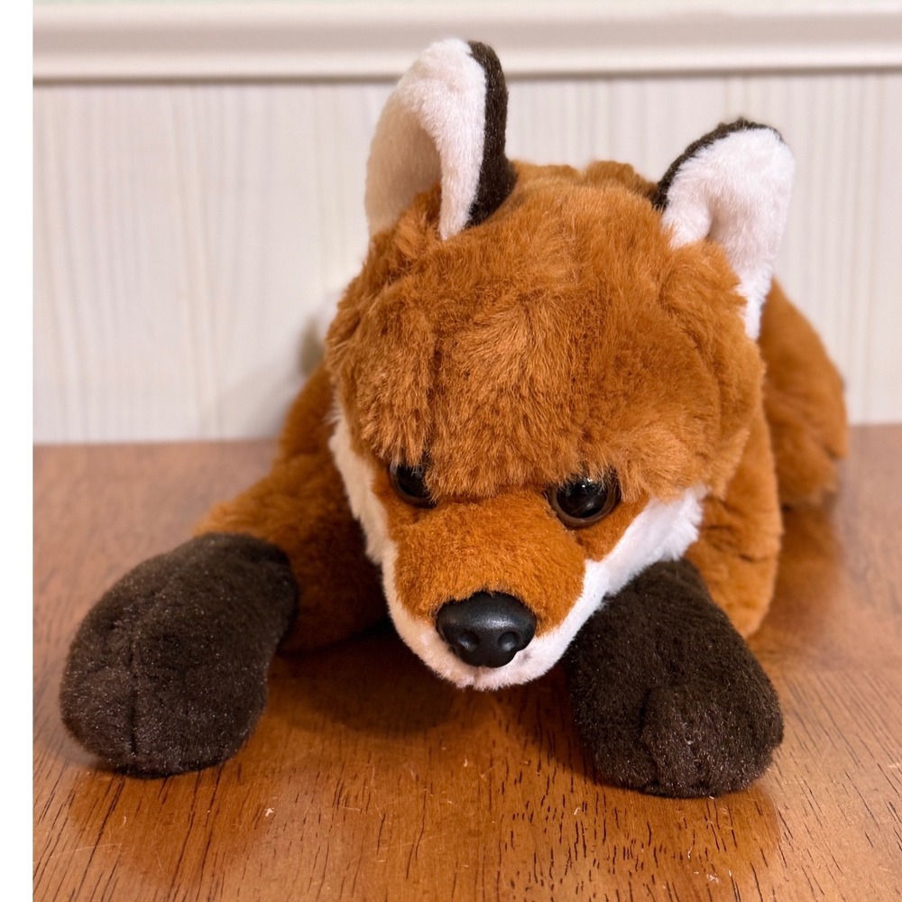 FAO Schwarz Adopt A Pet Red Fox Plush Floppy Toy